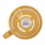 Taza apliable de porcelana con pequeña asa superior 270ml color amarillo septima vista