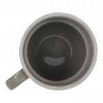 Taza apliable de porcelana con pequeña asa superior 270ml color gris sexta vista