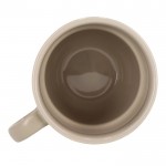 Taza apliable de porcelana con pequeña asa superior 270ml color gris claro sexta vista