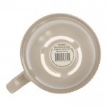 Taza apliable de porcelana con pequeña asa superior 270ml color gris claro septima vista