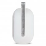 Altavoz blanco con luz ambiental multicolor y asa superior marca Muse color blanco quinta vista