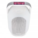 Altavoz blanco con luz ambiental multicolor y asa superior marca Muse color blanco octava vista