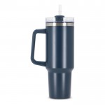 Vasos termo personalizados grandes de acero inoxidable con pajita 1,2L vista quinta