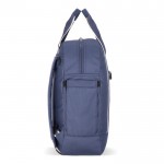 Mochila de RPET para portátil con funcionalidad de bolsa 15.6'' color azul oscuro tercera vista