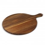 Plato de madera de acacia ideal para pizzas, bocadillos y tapas color madera segunda vista