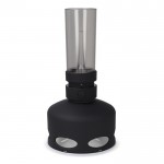 Lámpara LED estilo vintage recargable con sensor de soplado color negro tercera vista