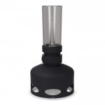 Lámpara LED estilo vintage recargable con sensor de soplado color negro cuarta vista