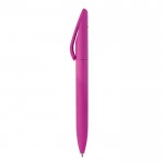 Bolígrafo giratorio de plástico de tacto suave hecho en EU color rosa tercera vista