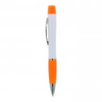 Bolígrafo de mecanismo giratorio con resaltador en la parte superior color naranja quinta vista