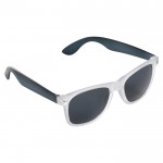 Gafas de sol de colores neon con marcos efecto glace protección UV400 color negro transparente