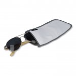 Estuche de microfibra para gafas de 100% RPET reciclado color blanco tercera vista