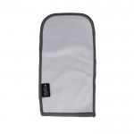 Estuche de microfibra para gafas de 100% RPET reciclado color blanco cuarta vista
