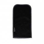 Estuche de microfibra para gafas de 100% RPET reciclado color negro cuarta vista