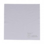 Paño de limpieza para gafas o pantallas de microfibra RPET 15x15 cm color blanco