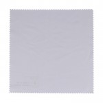 Paño de limpieza para gafas o pantallas de microfibra RPET 15x15 cm color blanco segunda vista