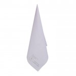 Paño de limpieza para gafas o pantallas de microfibra RPET 15x15 cm color blanco cuarta vista
