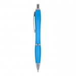 Bolígrafo de ABS personalizable antibacteriano tinta azul Colors color azul claro tercera vista