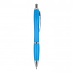 Bolígrafo de ABS personalizable antibacteriano tinta azul Colors color azul claro quinta vista