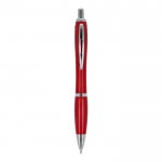 Bolígrafo de ABS personalizable antibacteriano tinta azul Colors color rojo segunda vista