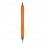 Bolígrafo de ABS personalizable antibacteriano tinta azul Colors color naranja cuarta vista