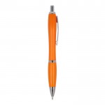 Bolígrafo de ABS personalizable antibacteriano tinta azul Colors color naranja quinta vista