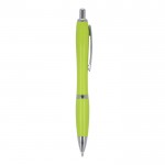 Bolígrafo de ABS personalizable antibacteriano tinta azul Colors color verde lima quinta vista