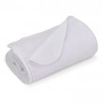 Manta de polar fleece de tacto ultra suave para sublimación 190 g/m2 color blanco tercera vista
