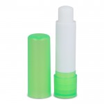 Bálsamo labial de materiales reciclados y en distintos colores color verde transparente
