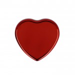 Bálsamo labial en estuche metálico en forma de corazón color rojo quinta vista