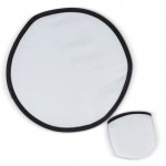 Frisbee plegable de 100% RPET dentro de su propia bolsa color blanco