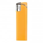 Encendedor electrónico recargable de un mismo color con punta plateada color amarillo
