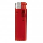Encendedor electrónico recargable de colores transparentes color rojo transparente