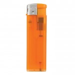 Encendedor electrónico recargable de colores transparentes color naranja transparente