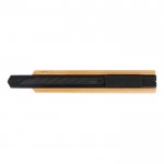 Cuchillo para manualidades con mango de bambú ecológico color negro segunda vista