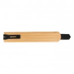 Cuchillo para manualidades con mango de bambú ecológico color negro tercera vista