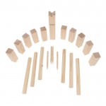 Juego sueco de madera de caza embalado en bolsa de algodón color madera segunda vista