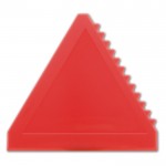 Rascador de hilo hecho de plástico en forma triangular color rojo