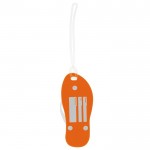 Llavero veraniego en forma de chancla con cuerpo de EVA Menorca color naranja segunda vista