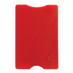 Portatarjetas rígido en varios colores clásicos con protección RFID color rojo