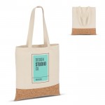 Bolsa de algodón con detalle de corcho en la base 170 g/m2