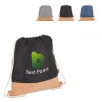 Mochila de cuerdas de RPET con base de corcho y capacidad de 10kg