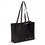 Bolsa de la compra hecha de material reciclado RPET 110 g/m2 color negro