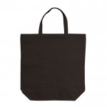 Bolsa de algodón canvas de asas cortas a juego 250 g/m2 color negro segunda vista