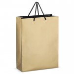 Bolsa de papel para regalo con asas e interior color negro 30x12x40 cm color dorado