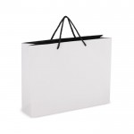 Bolsa de papel para regalo con asas e interior color negro 40x12x30 cm color blanco segunda vista