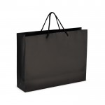 Bolsa de papel para regalo con asas e interior color negro 40x12x30 cm color negro segunda vista