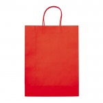 Bolsa de papel kraft de colores grande para regalo 120 g/m2 color rojo segunda vista