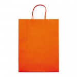 Bolsa de papel kraft de colores grande para regalo 120 g/m2 color naranja segunda vista