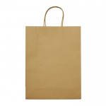 Bolsa de papel kraft de colores grande para regalo 120 g/m2 color marrón claro segunda vista