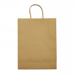 Bolsa de papel kraft de colores grande para regalo 120 g/m2 color marrón claro tercera vista